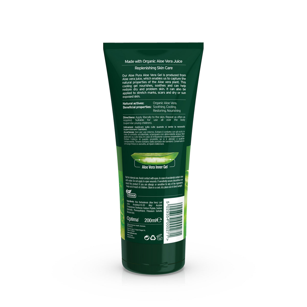 Aloe Pura - Organic Aloe Vera Skin Gel - 200ml